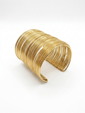 Multi-Strand Golden Layered Cuff