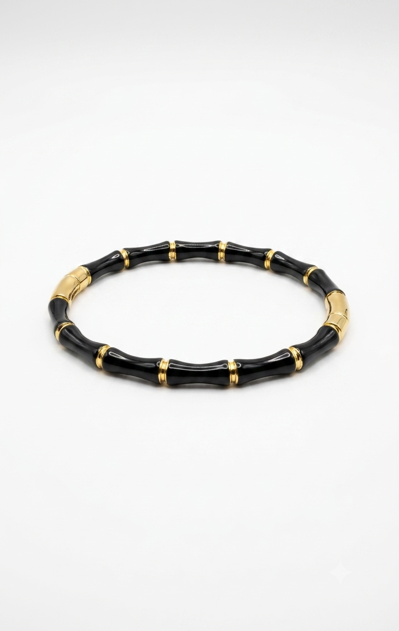 Black Bamboo Baby Size Kada Bracelet
