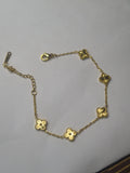 Mini Golden Clover Bracelet: