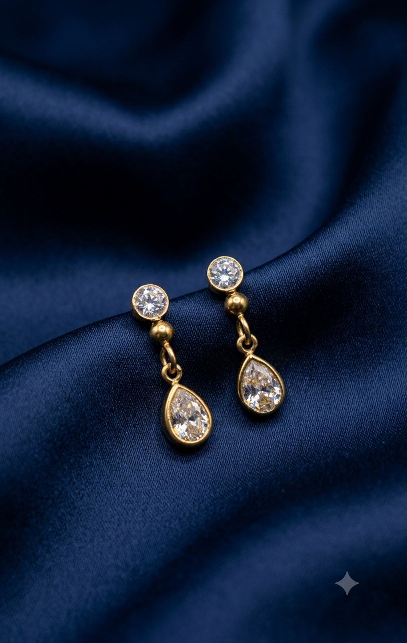 Crystal Teardrop Earrings ✨