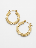 Infinity Segment Hoops Earrings