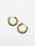 Python Patterned Hoops Earrings