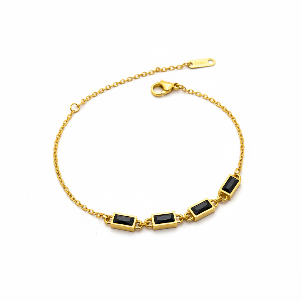 Midnight Baguette Bracelet ✨