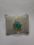 Emerald Roman Oval Watch (Green Dial)