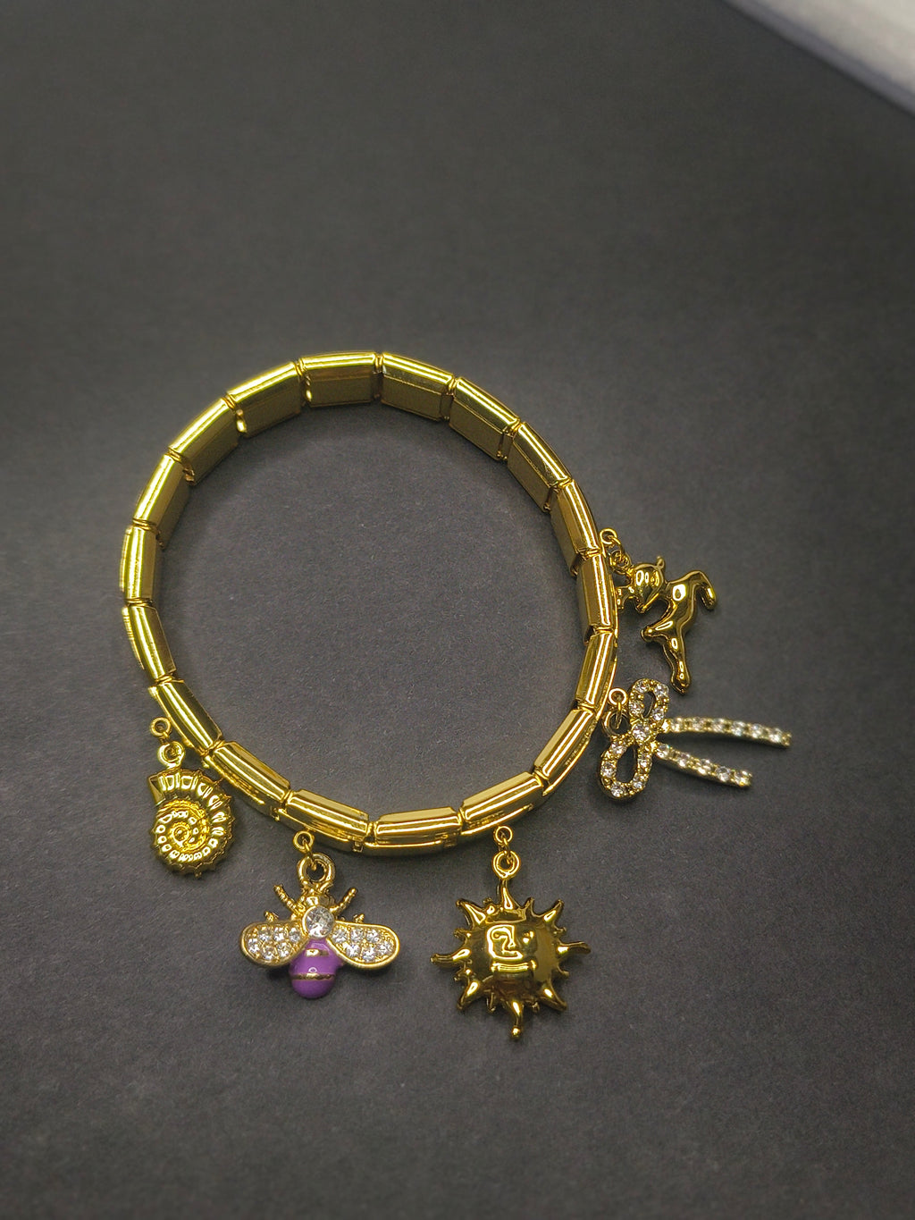 Italian Charm Bracelet – Sunshine Edition☀️🐝🎀