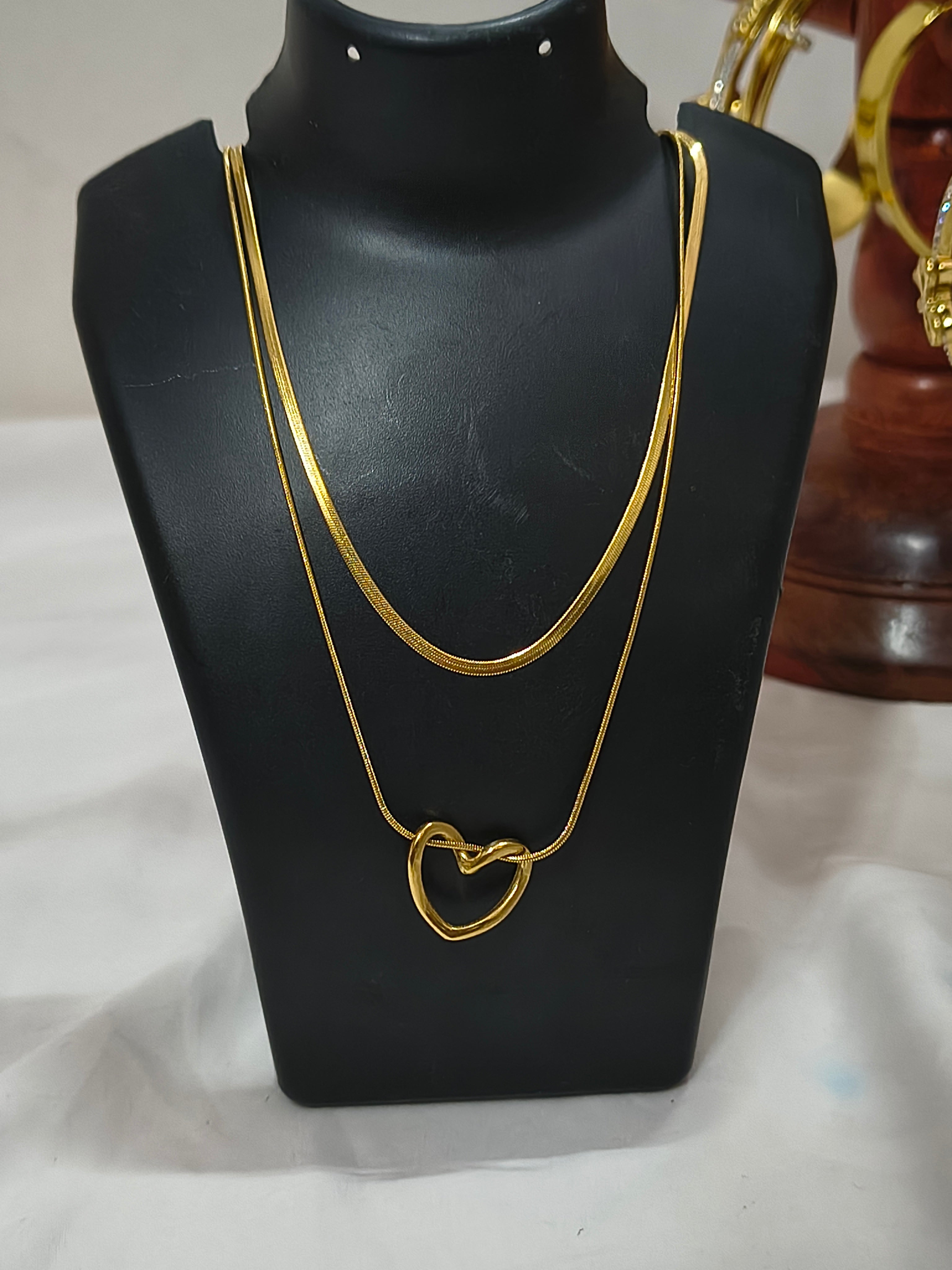 2 layers heart chain