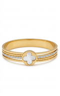 Clover Pearl Baby Size Kada Bracelet