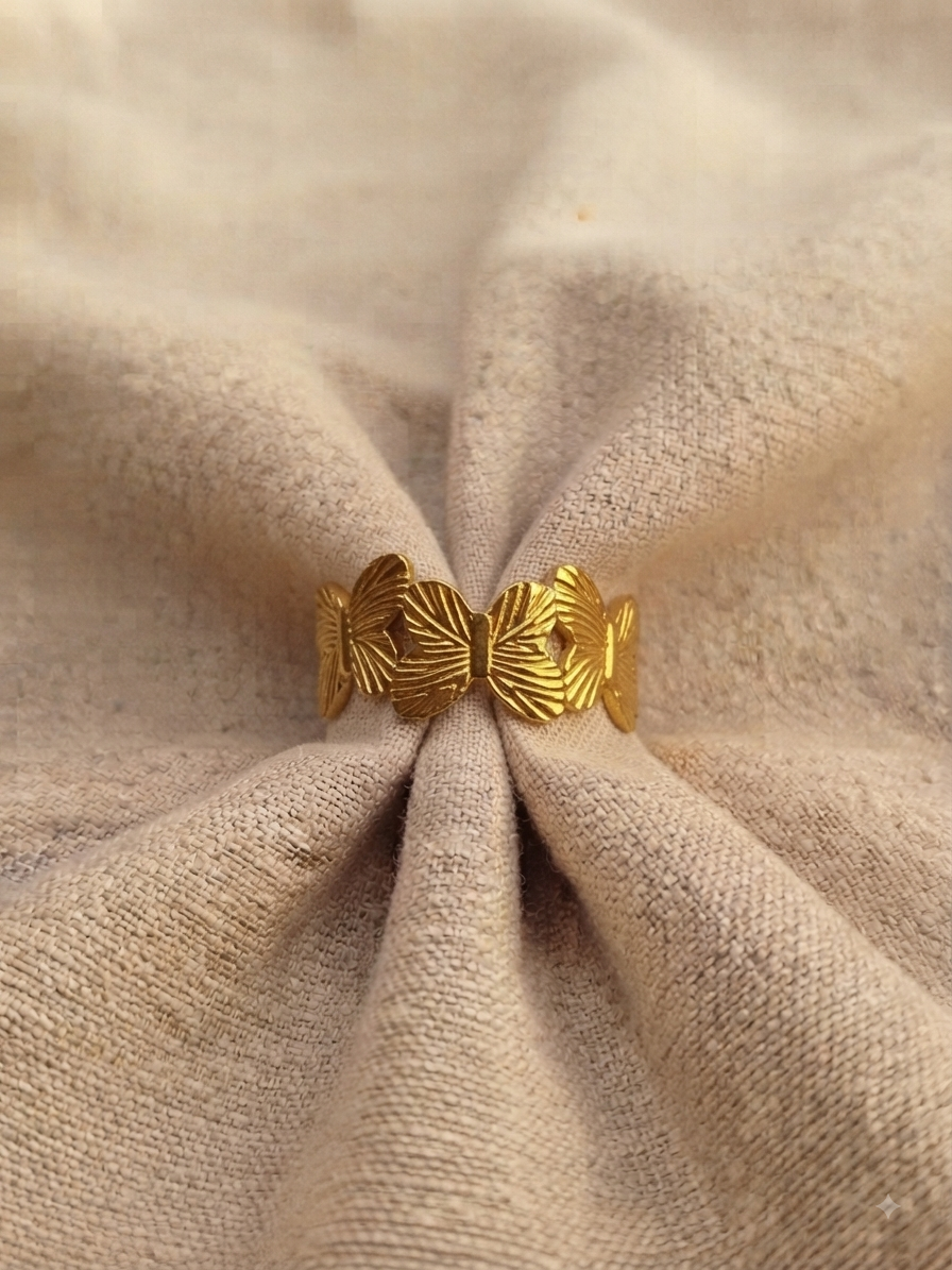 Butterfly Adjustable Ring 🦋✨