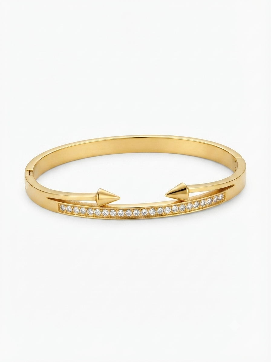 Arrowhead Crystal Standard Size Kada Bracelet