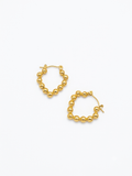 Beaded Heart Hoops Earnings