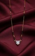 Heart Solitaire Minimal Mangalsutra