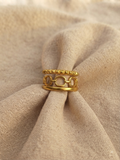 Triple-Layer Statement Adjustable Ring ✨