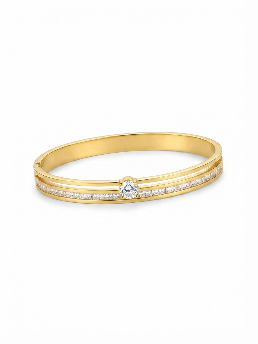 Solitaire Crystal Standard Size Kada Bracelet