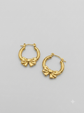 Bow Hoops Earrings