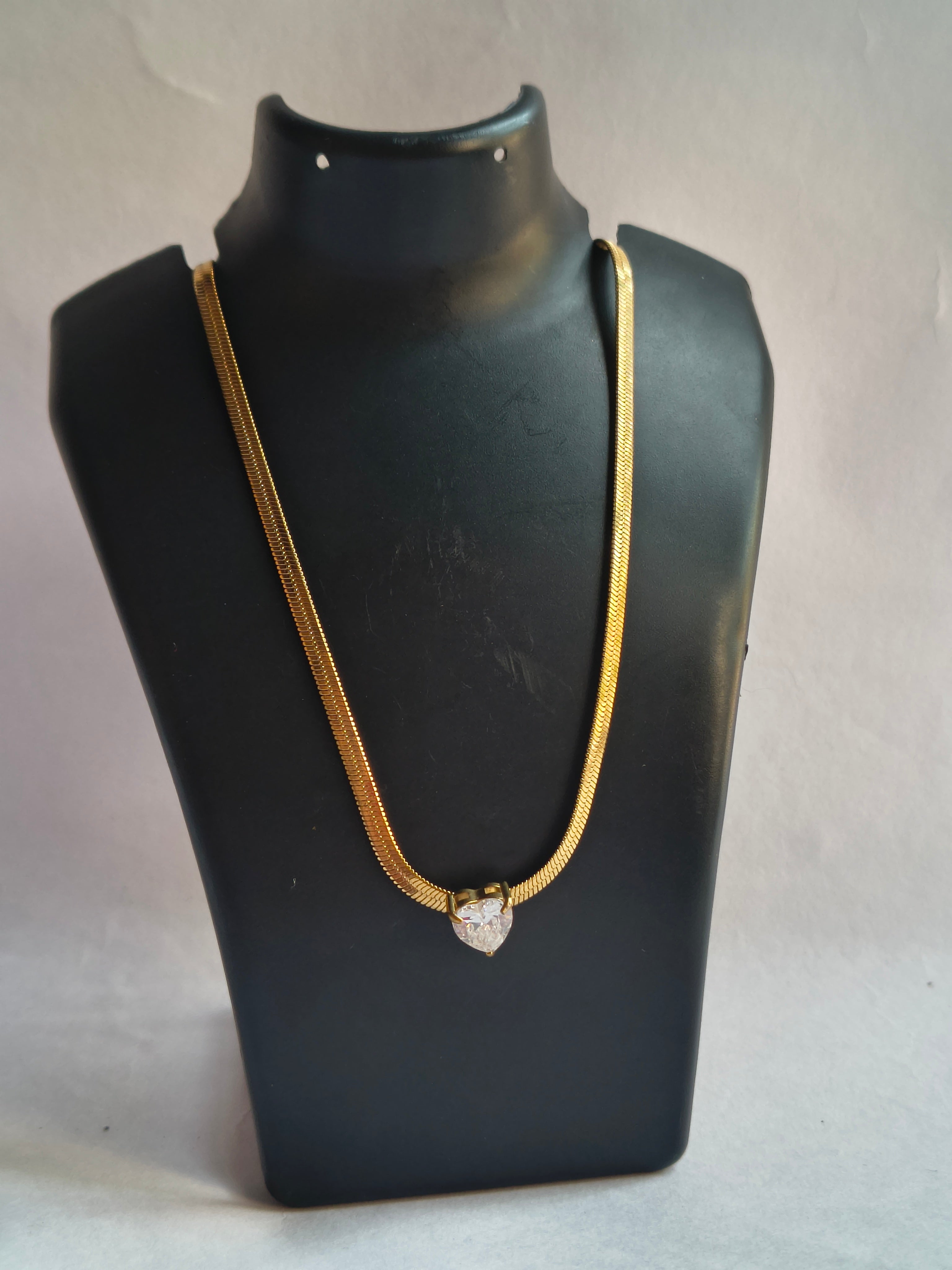 Crystal heart necklace