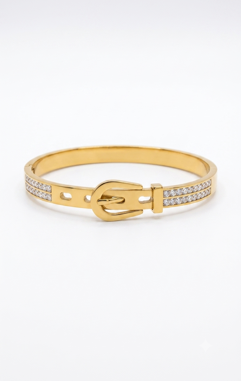 Crystal Belt Buckle Standard Size Kada Bracelet