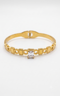 The Modern Link Crystal Standard Size Kada Bracelet