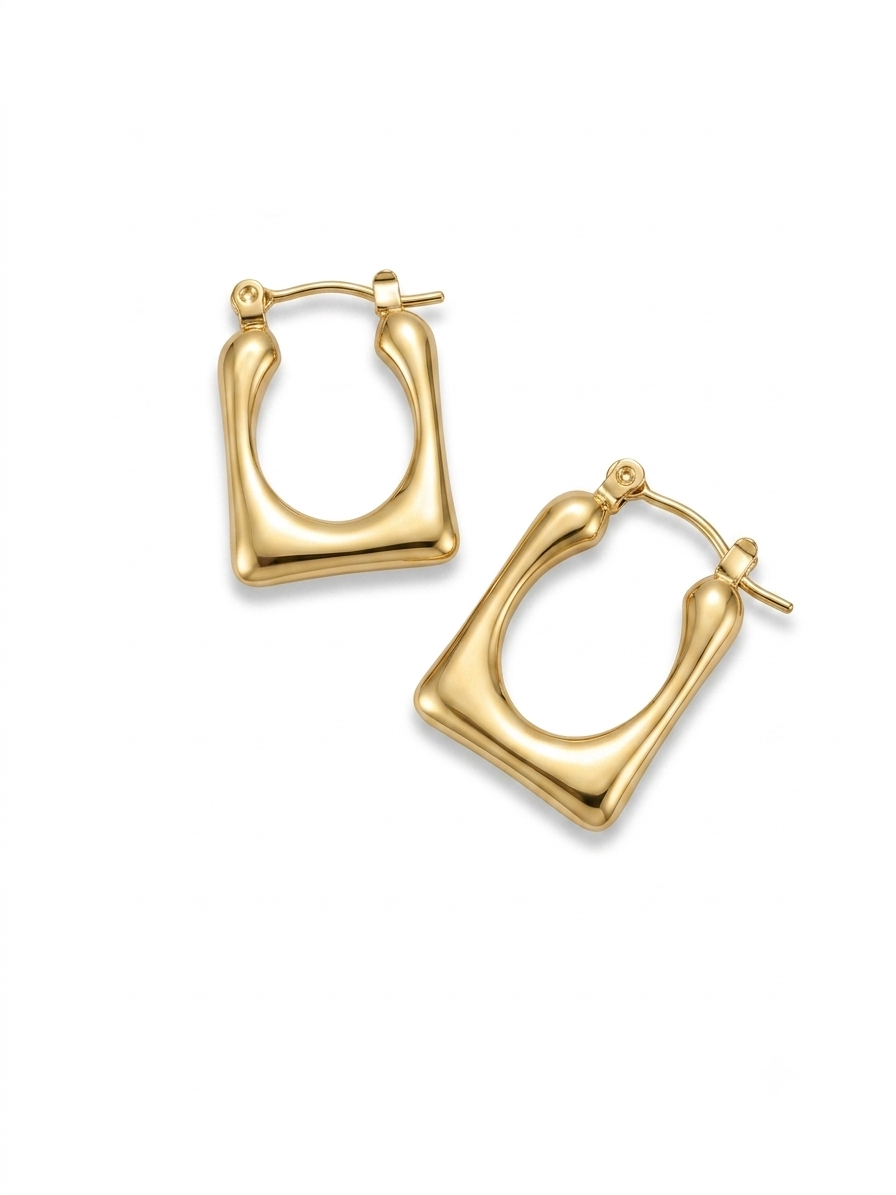 Square Hoops Earrings