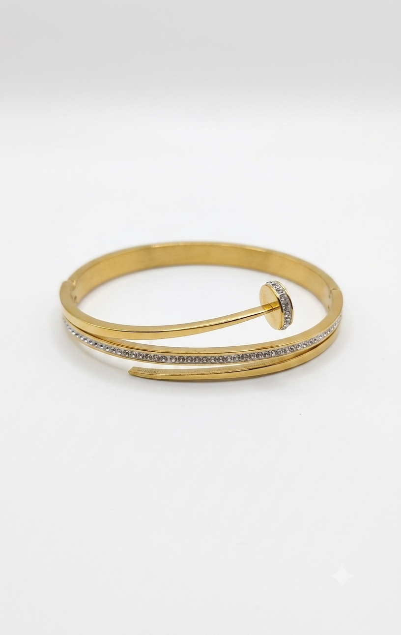 Crystal Nail Baby Size Kada Bracelet