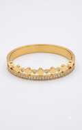 Clover Crown Double Band Baby Size Kada Bracelet
