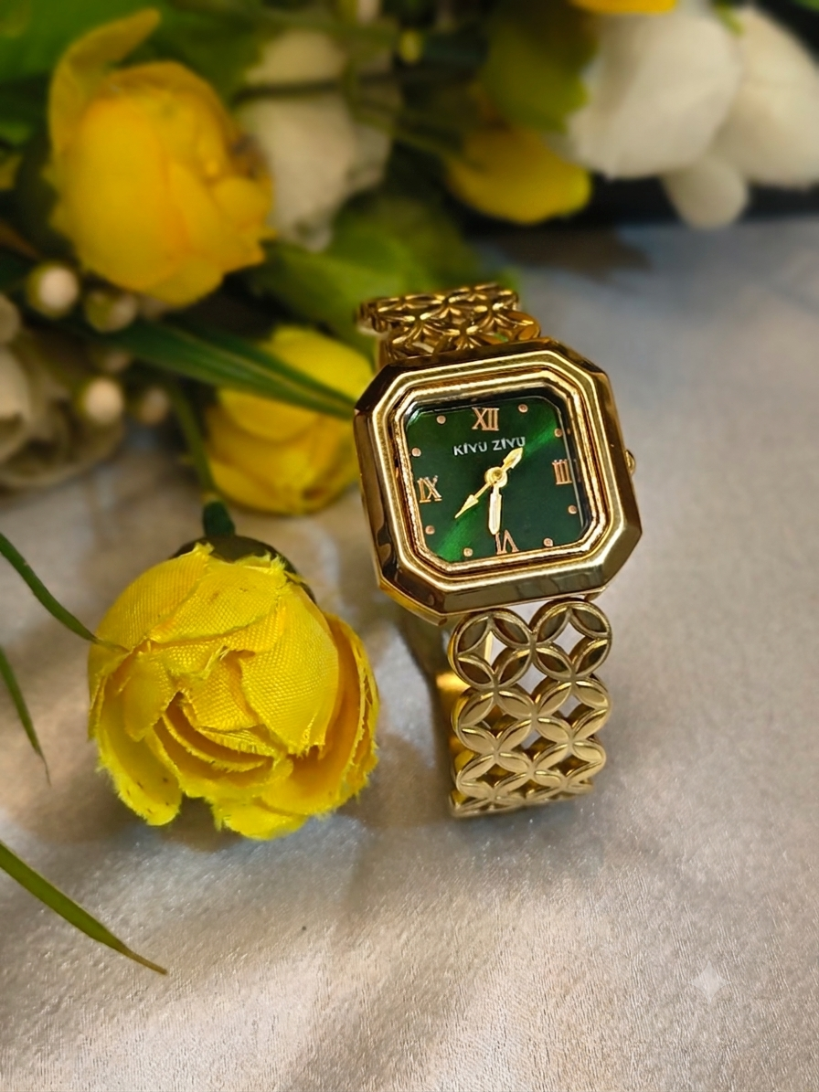 Floral Thin Wrist Kada watch ⌚💚