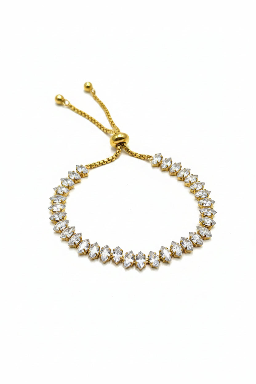 Crystal Tennis Adjustable Bracelet