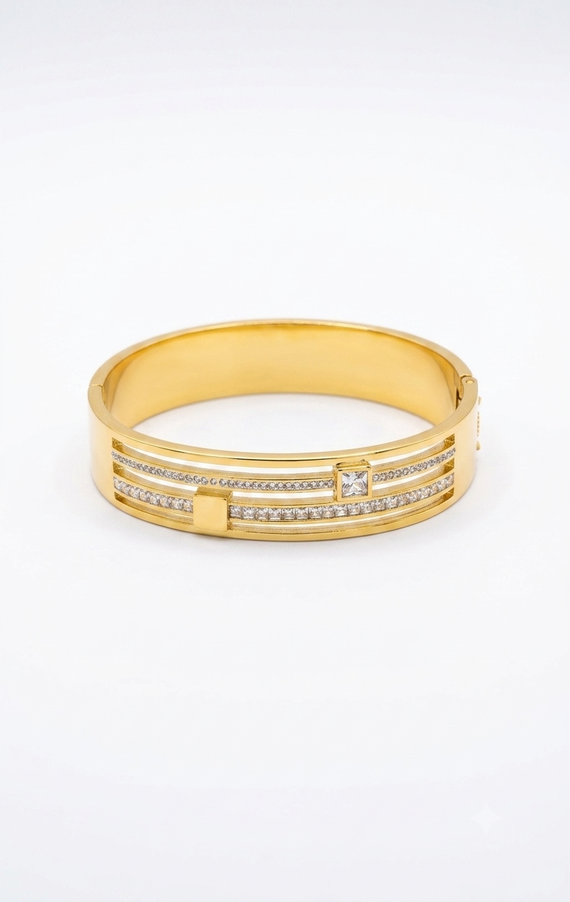 Multi-Strand Crystal Slider Standard Size Kada Bracelet