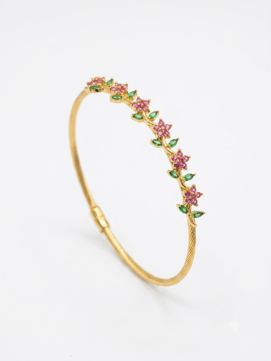 Magnetic Tulip Bloom  Baby Size Kada Bracelet  🌷💫