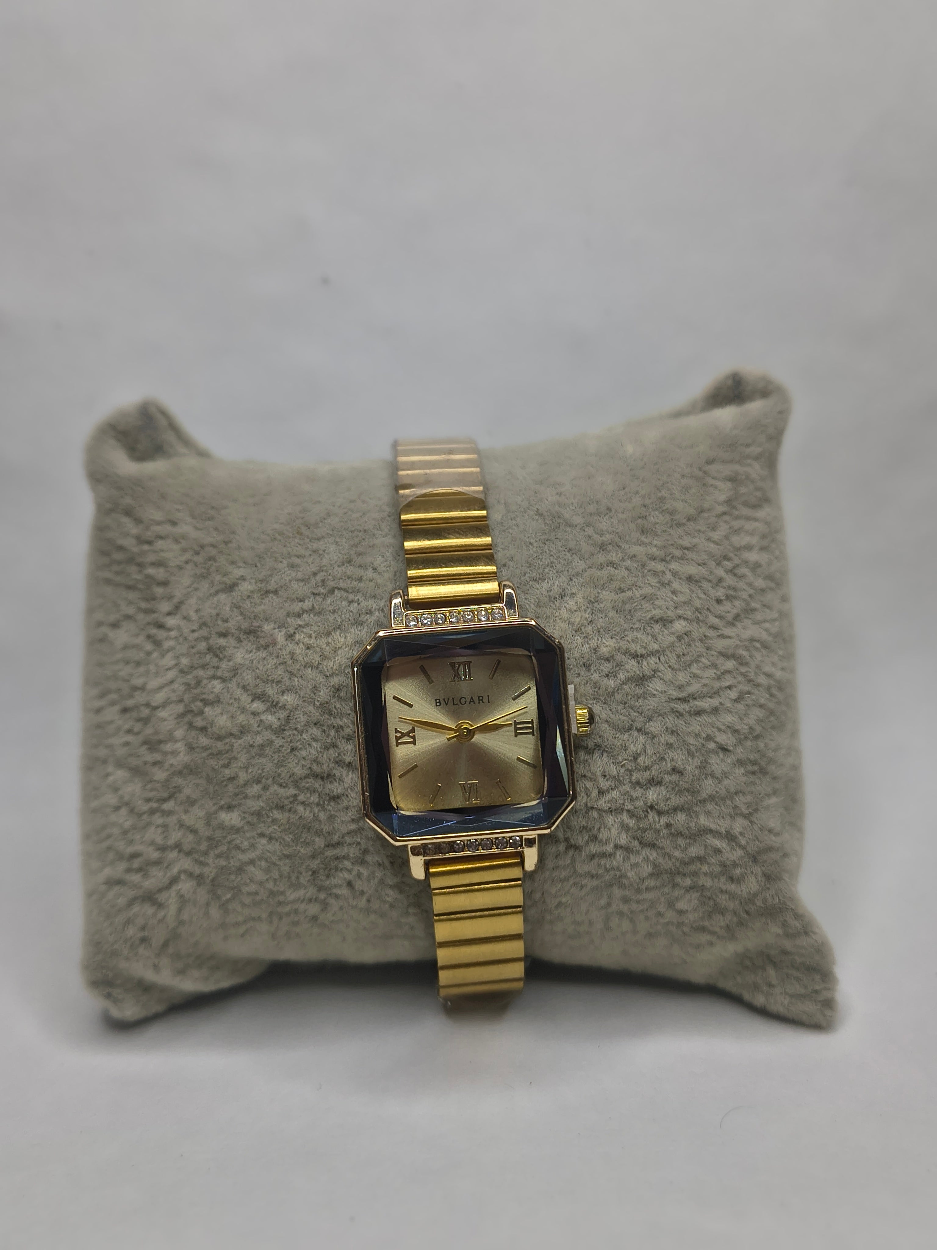 Golden Grace Crystal Watch (Champagne Dial)