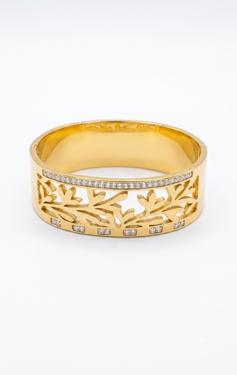 Leaf Cutwork Standard Size Kada Bracelet
