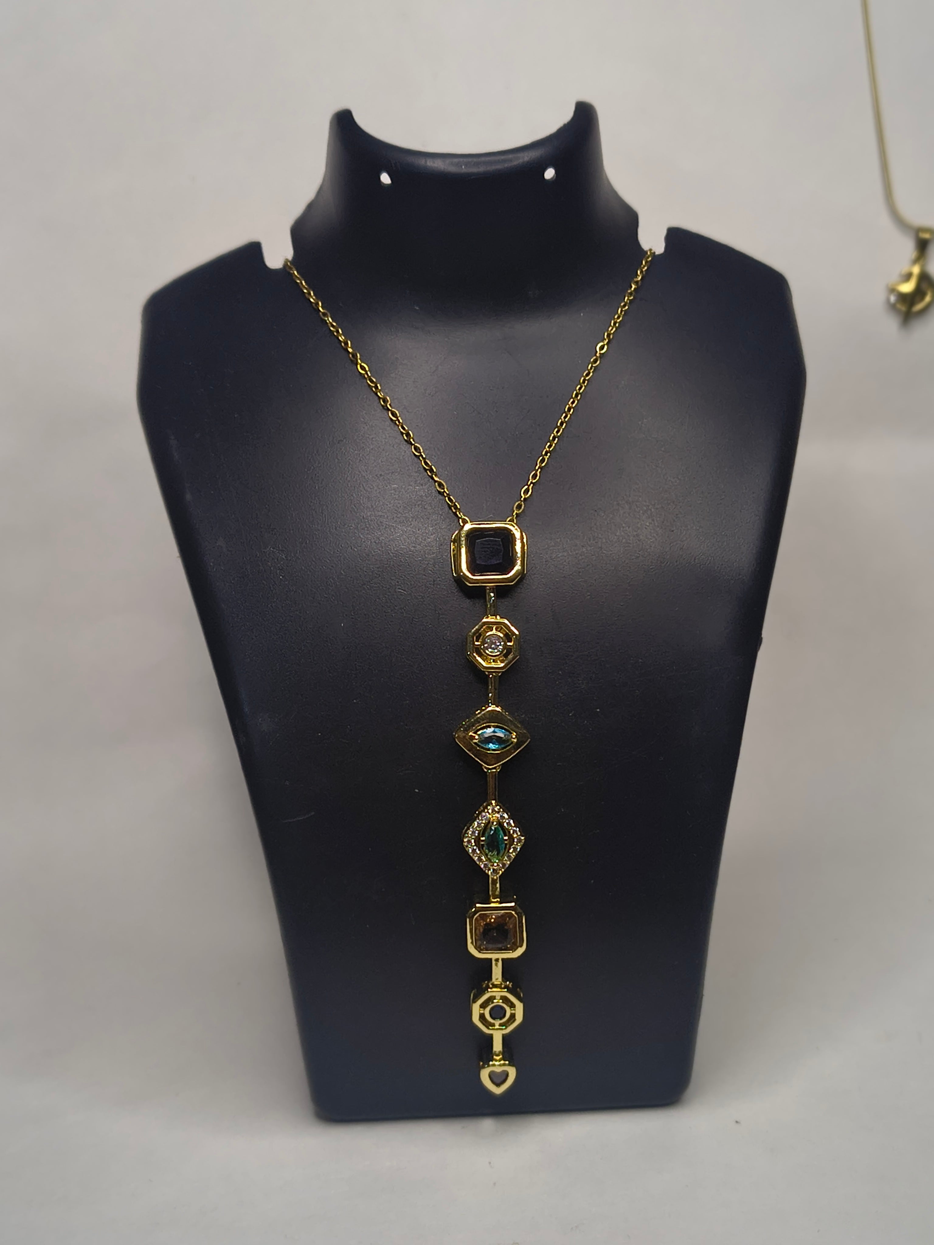 Midnight Luxe Drop Necklace👀🖤