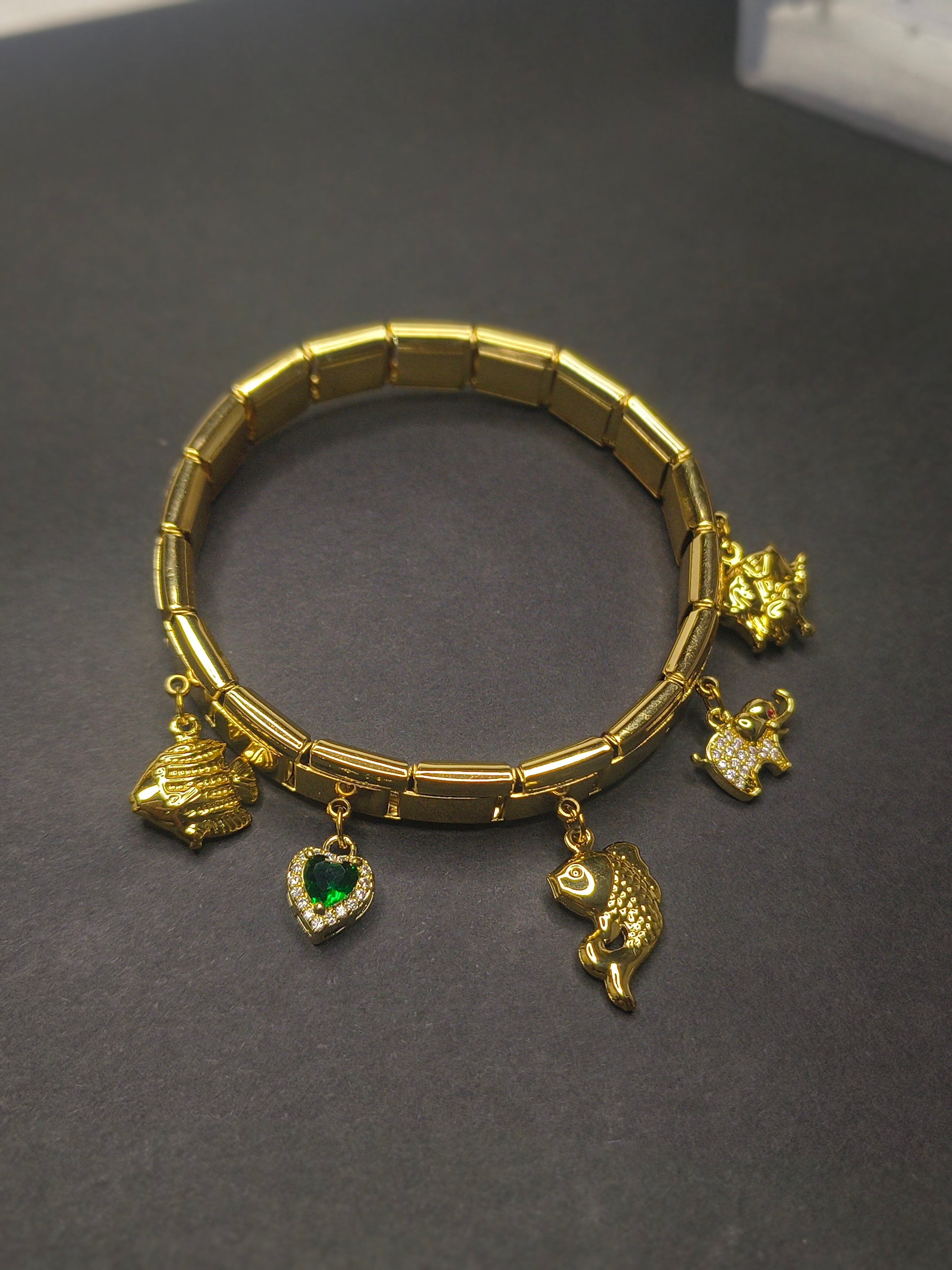 Italian Charm Bracelet – Ocean Edition💚✨
