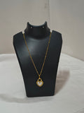 Double sided lock heart chain (B/W)
