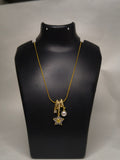 Flower charm necklace