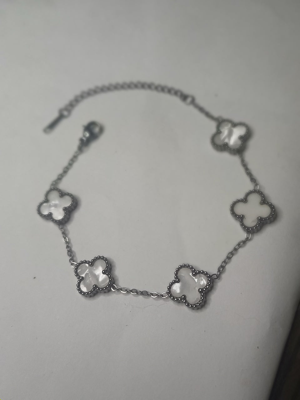 Silver Clover bracelet 🤍