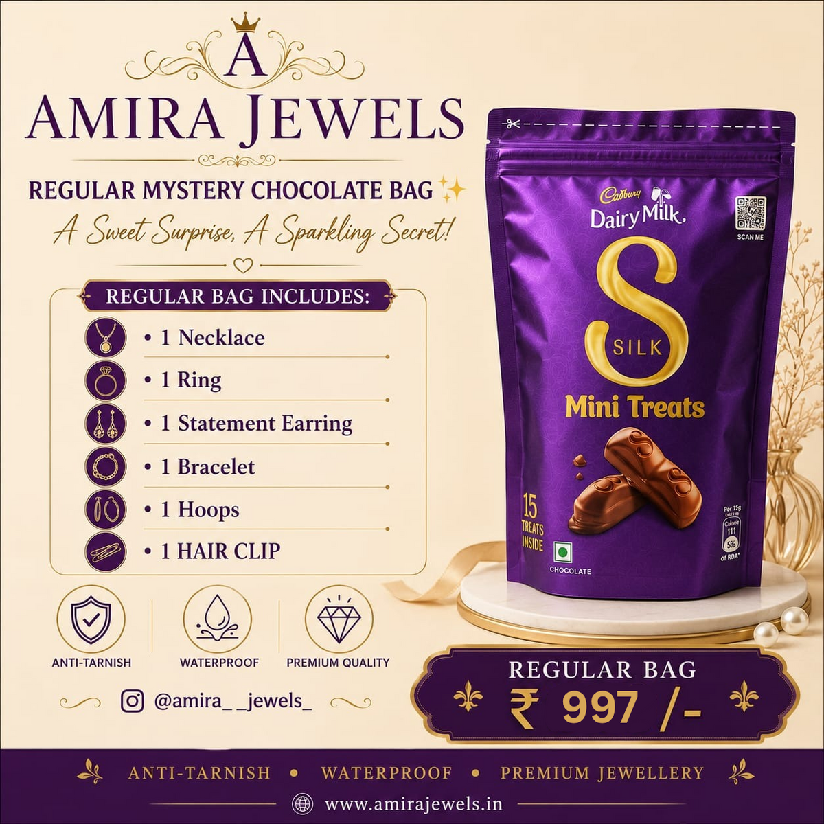 Mystery jewellery chocolate 🍫✨